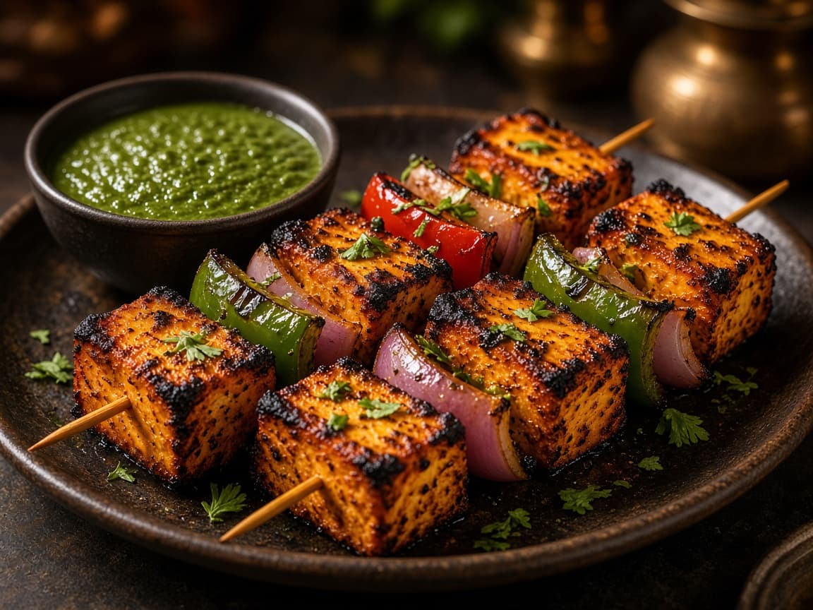 Paneer tikka platter